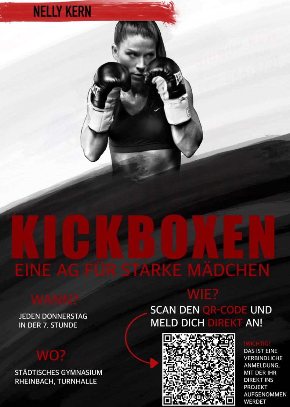 Kickbox-AG für Mädchen - von und mit Nelly Kern